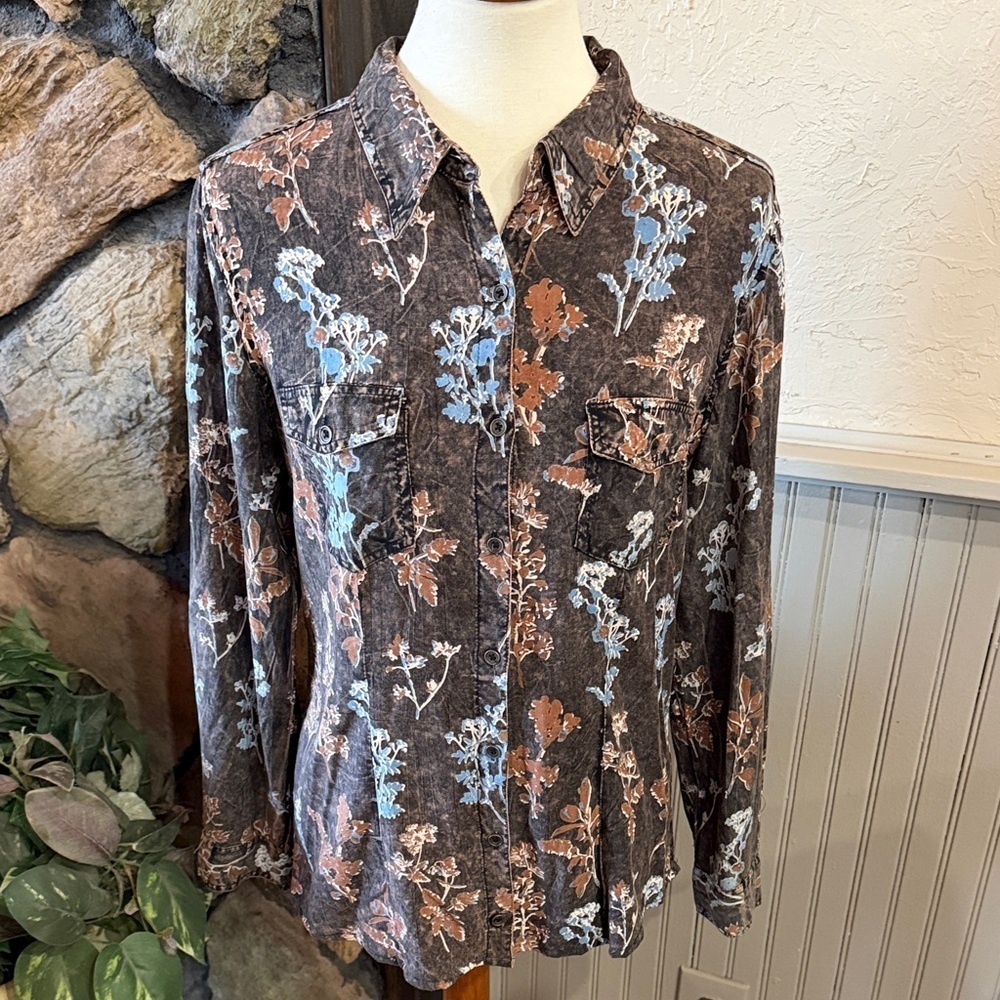 Floral Button-Up Shirt